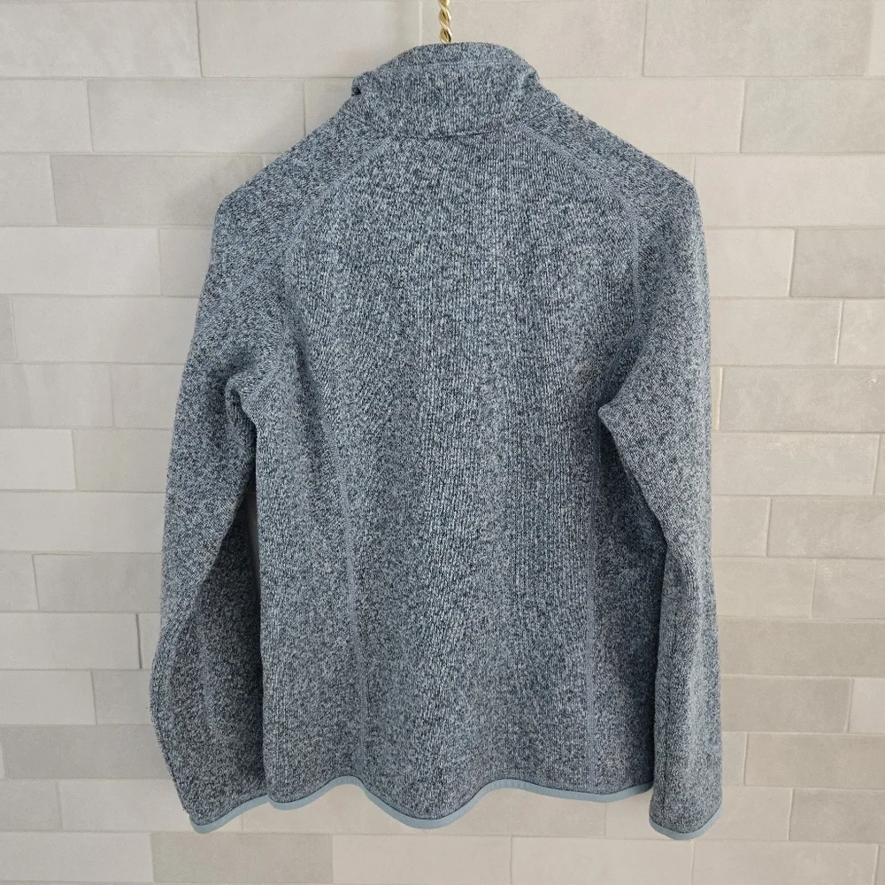 Patagonia Better Sweater 1/4-Zip Pullover Sweatshirt Heathered Hawthorne Blue M - Picture 7 of 7